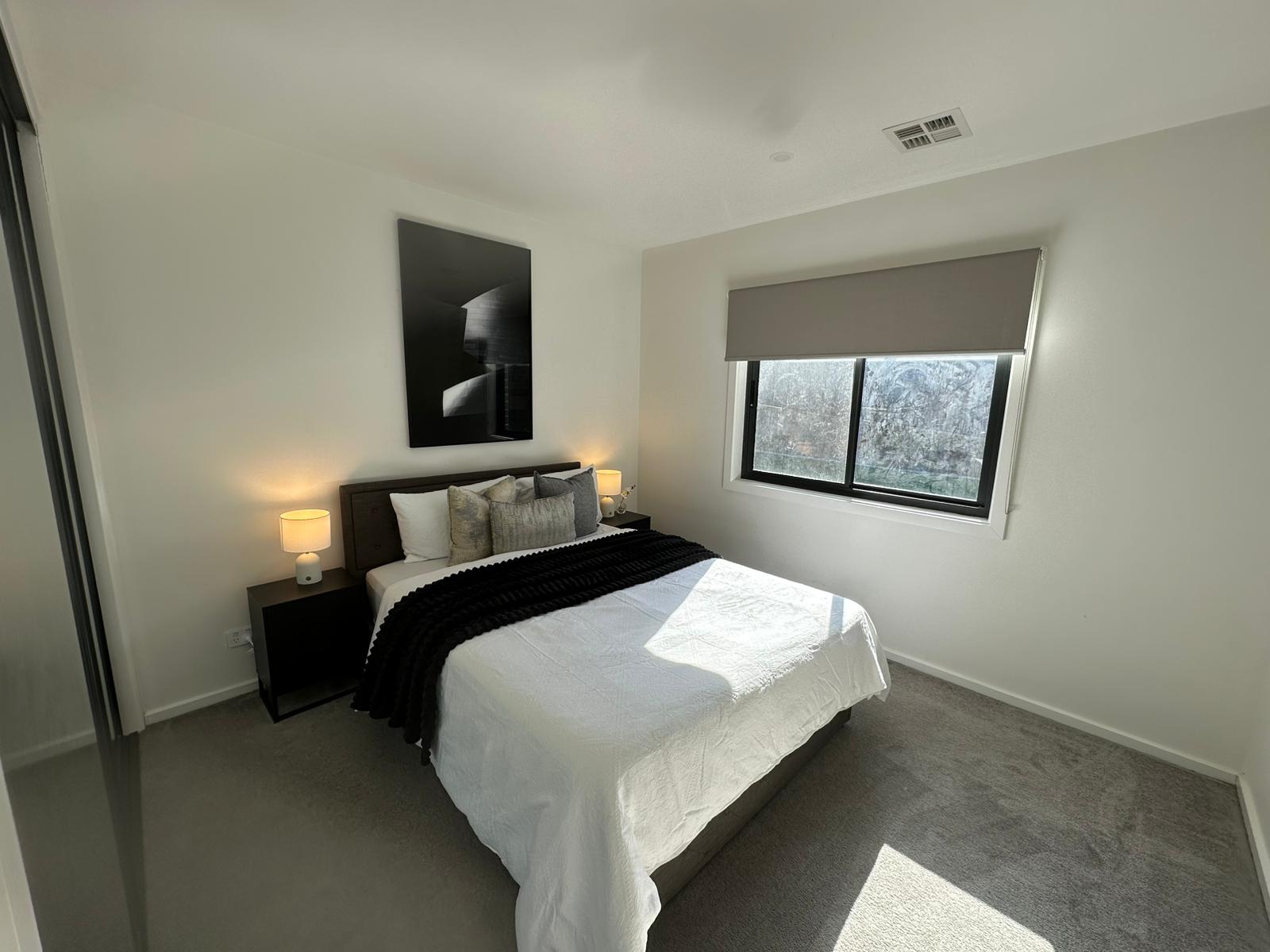 Dining and living styling prepared for property marketing